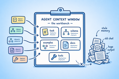 Agent context window as a workbench
